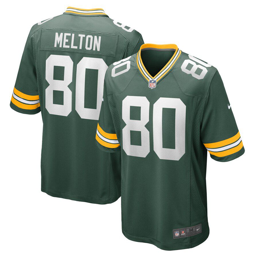 Men Green Bay Packers 80 Bo Melton Nike Green Home Game Player NFL Jersey